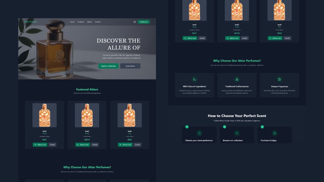 Attar Shopping Website