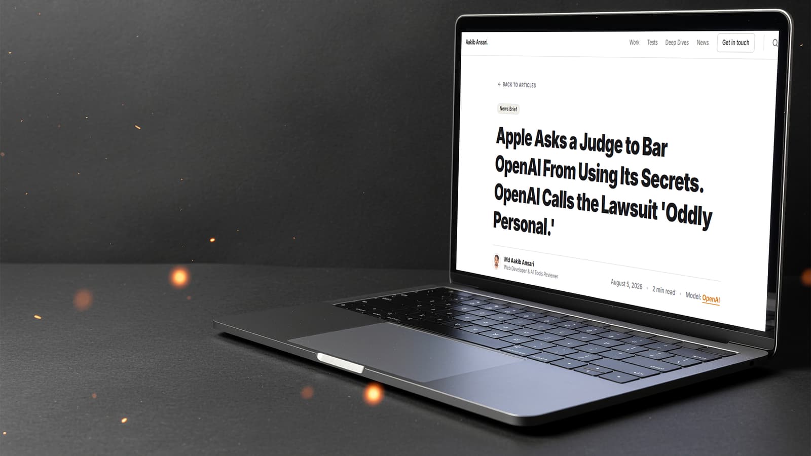 Apple Asks a Judge to Bar OpenAI From Using Its Secrets. OpenAI Calls the Lawsuit 'Oddly Personal.'
