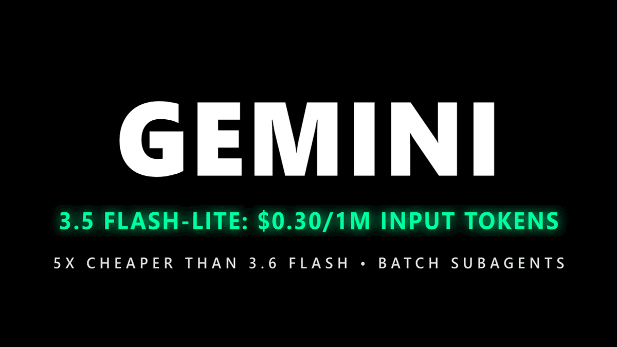 Gemini 3.5 Flash-Lite: Google's Cheapest Model Undercuts 3.6 Flash by 5x on Input