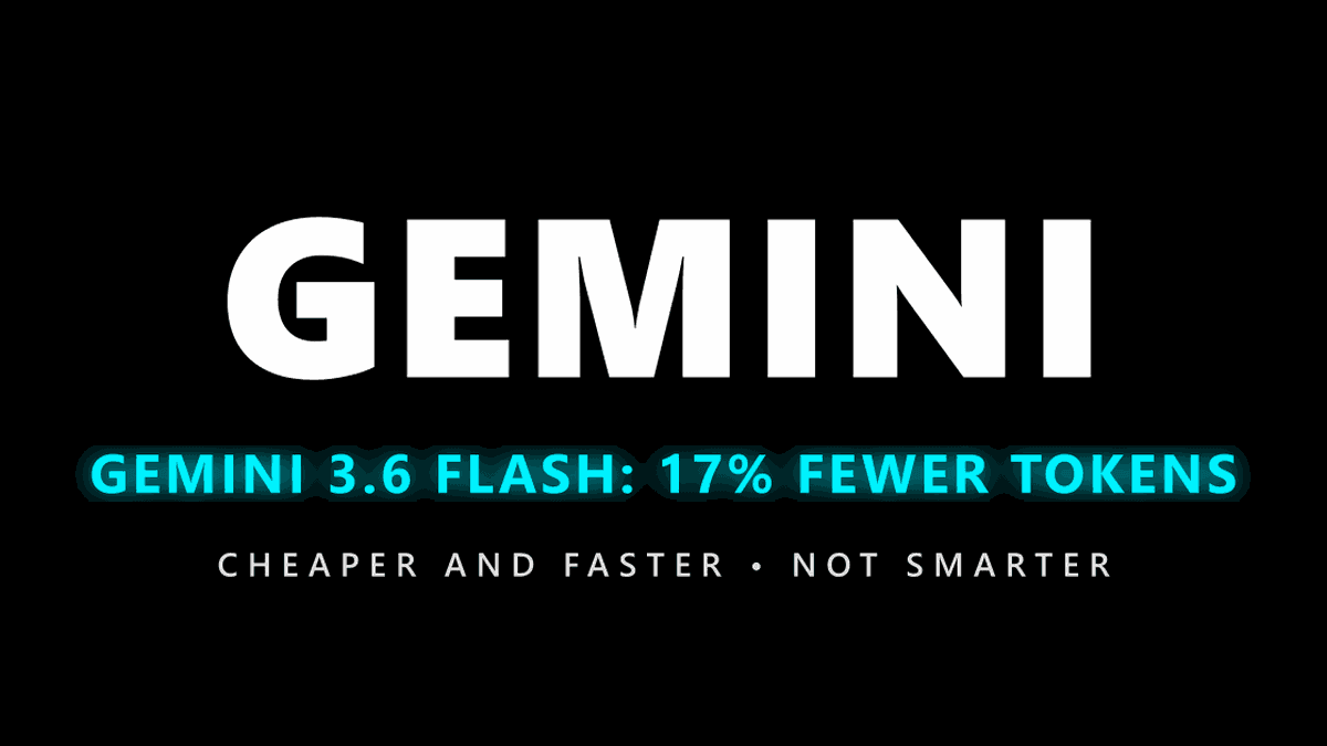 Gemini 3.6 Flash Ships Cheaper and Faster, But Not Smarter