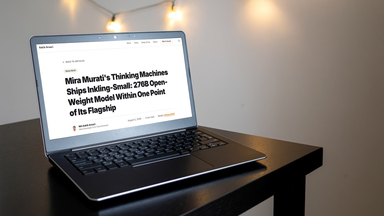 Mira Murati's Thinking Machines Ships Inkling-Small: 276B Open-Weight Model Within One Point of Its Flagship