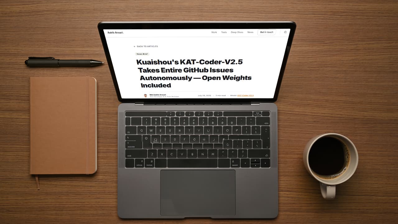 Kuaishou's KAT-Coder-V2.5 Takes Entire GitHub Issues Autonomously — Open Weights Included