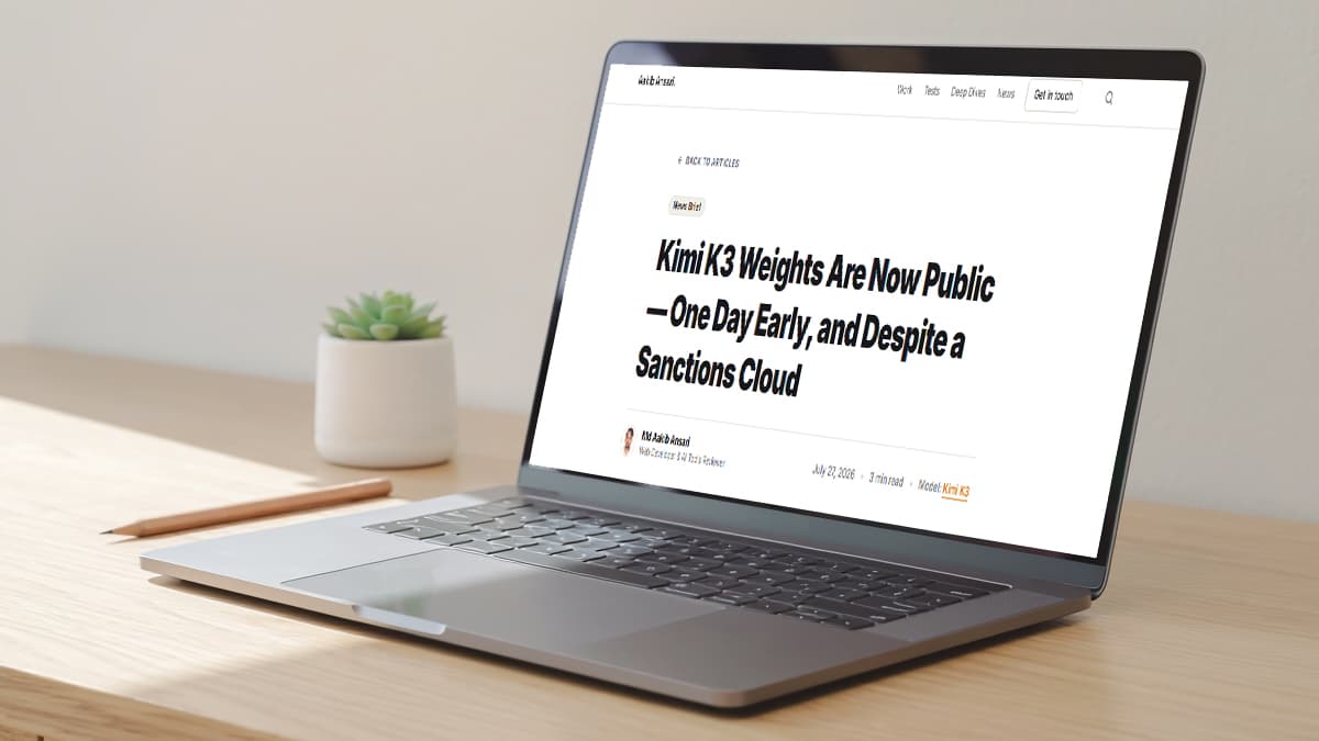 Kimi K3 Weights Are Now Public — One Day Early, and Despite a Sanctions Cloud