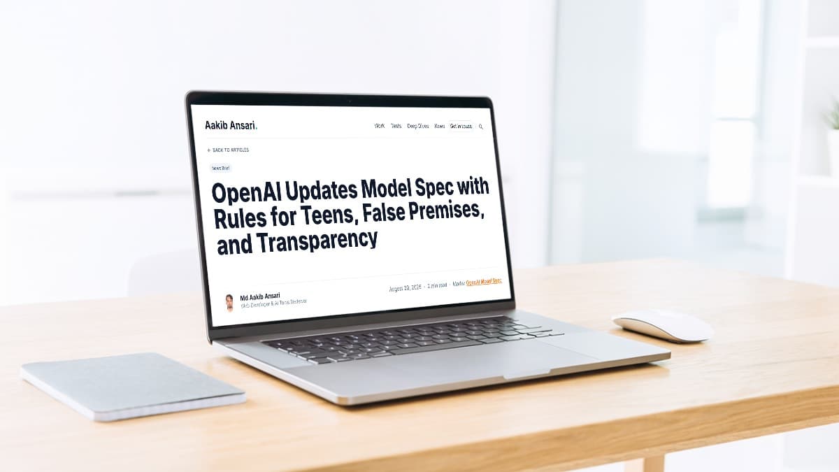 OpenAI Updates Model Spec with Rules for Teens, False Premises, and Transparency