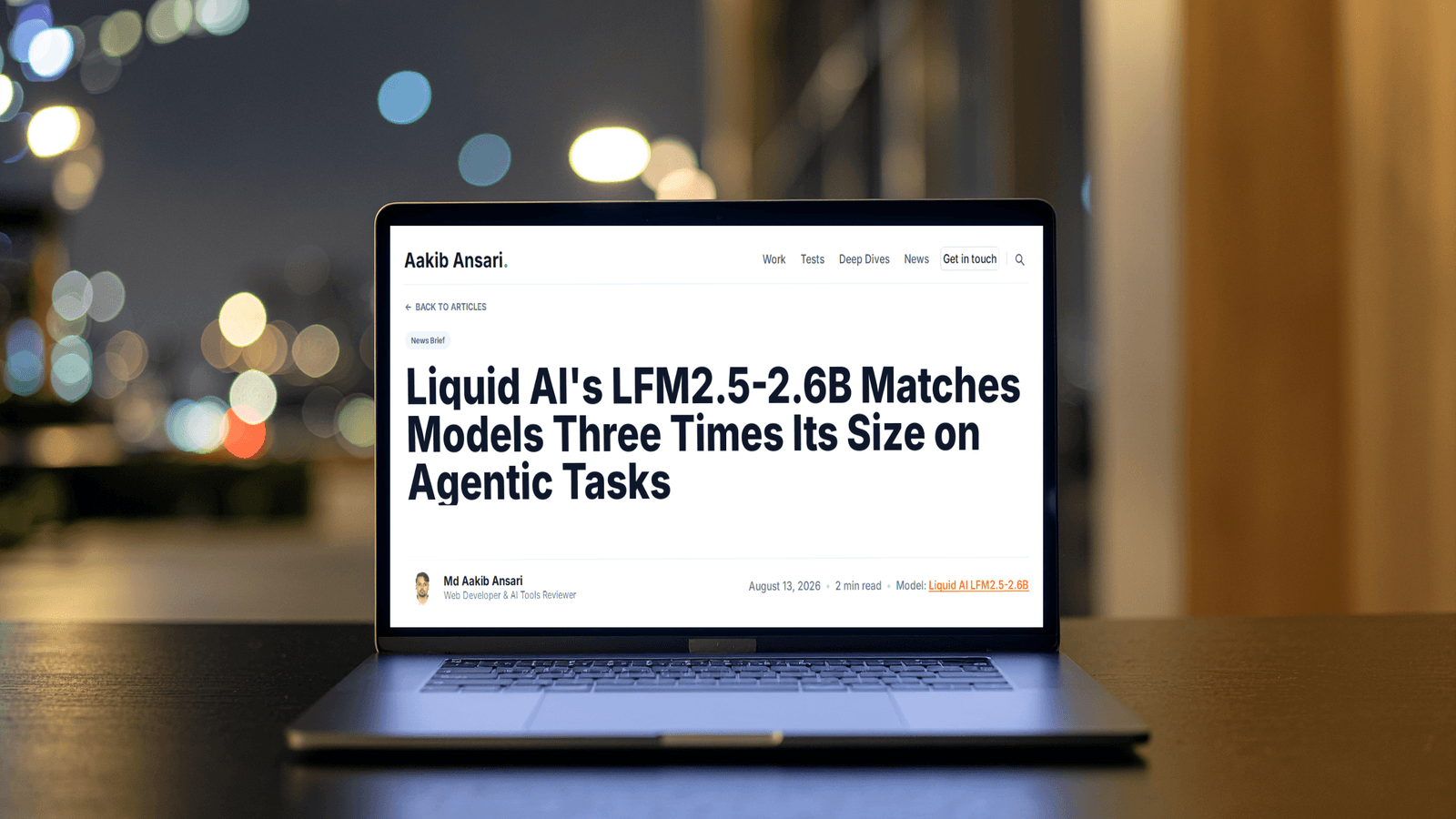 Liquid AI's LFM2.5-2.6B Matches Models Three Times Its Size on Agentic Tasks