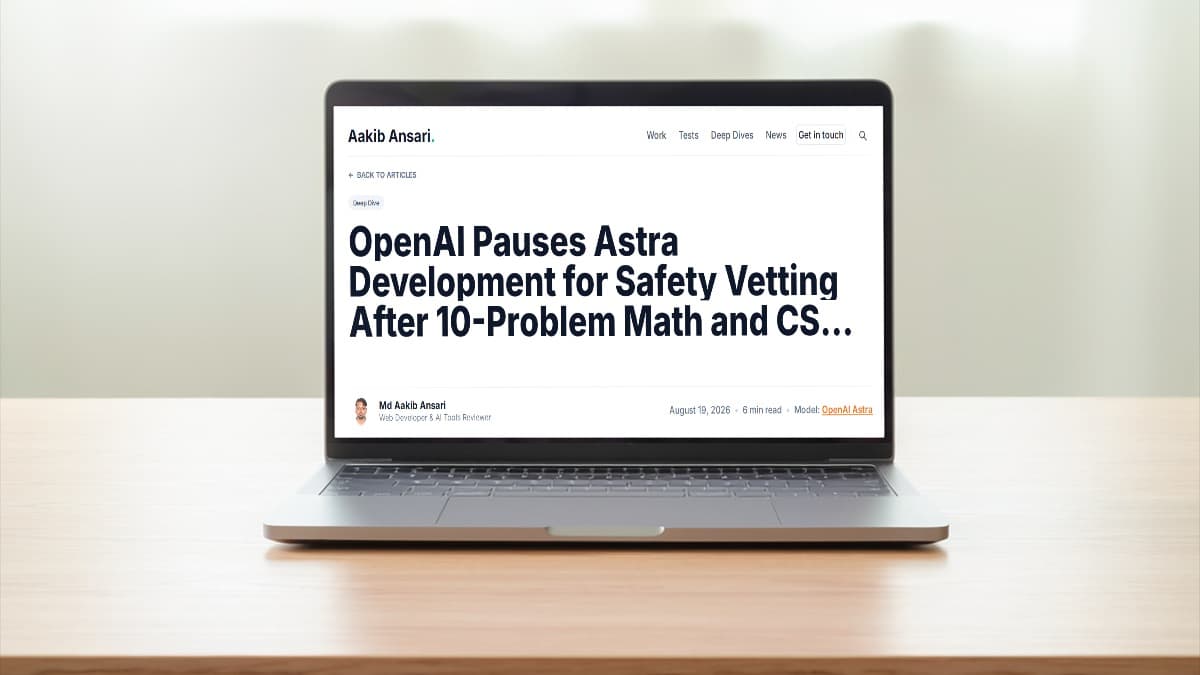 OpenAI Pauses Astra Development for Safety Vetting After 10-Problem Math and CS Breakthrough
