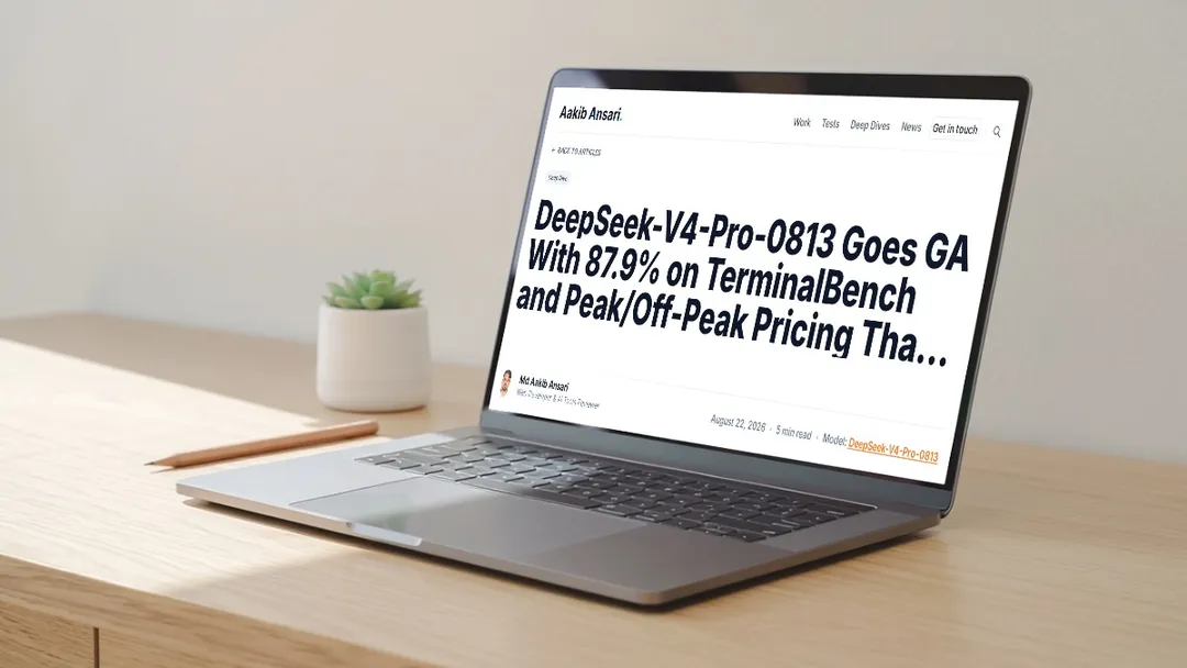 DeepSeek-V4-Pro-0813 Goes GA With 87.9% on TerminalBench and Peak/Off-Peak Pricing That Halves API Costs