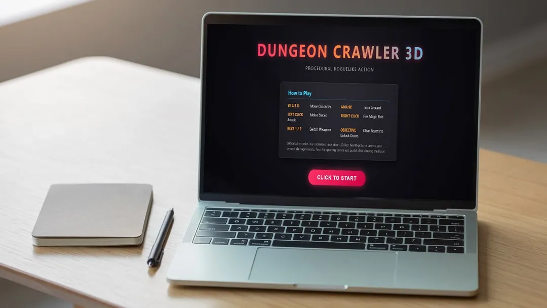 Gemini 3.1 Pro Coding Test: I Built a 3D Dungeon Crawler in Three.js — Three Rounds, Three Bugs, Three Real Fixes