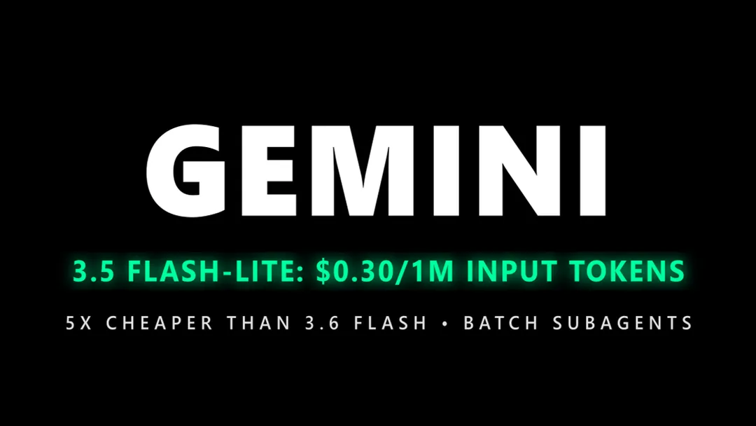 Gemini 3.5 Flash-Lite: Google's Cheapest Model Undercuts 3.6 Flash by 5x on Input