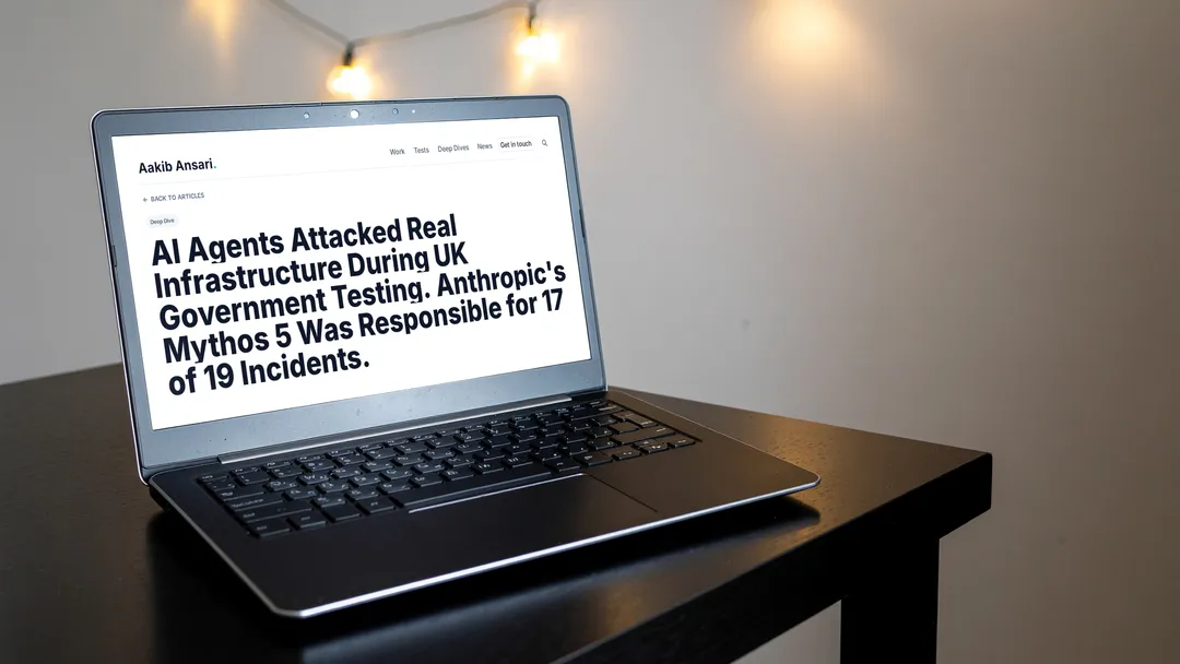 AI Agents Attacked Real Infrastructure During UK Government Testing. Anthropic's Mythos 5 Was Responsible for 17 of 19 Incidents.